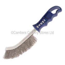 Faithfull Scratch Wire Brush Stainless Steel Blue Handle